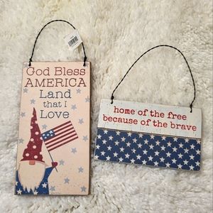 Primitives by Kathy 2 wall patriotic wall hangings  #93